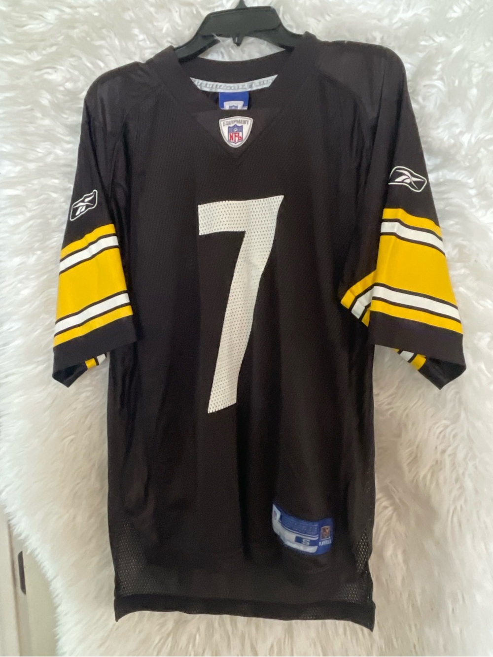 Pittsburgh Steelers Ben Roethlisberger #7 Reebok On Field Vintage Men’s Jersey-S